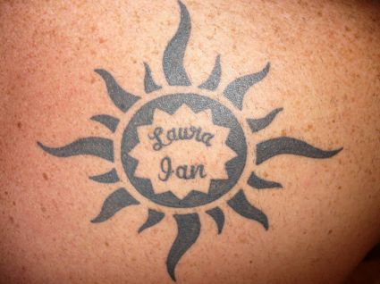 Tribal Sun Tat Design